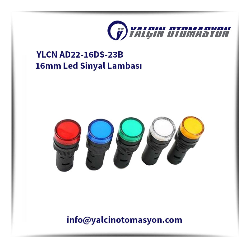YLCN AD22-16DS-23B 16mm Led Sinyal Lambası