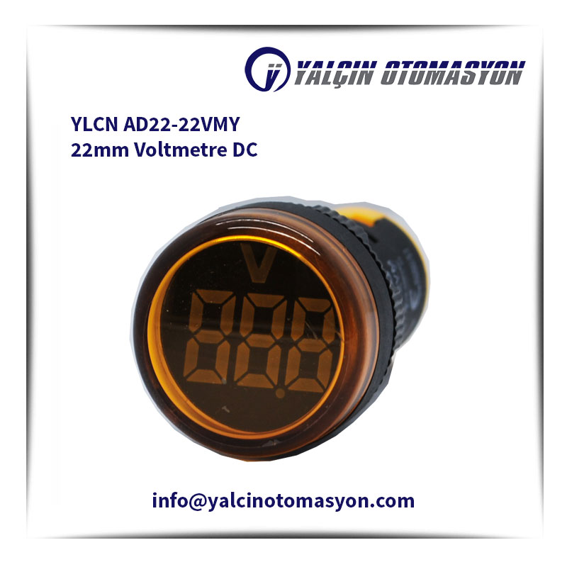 YLCN AD22-22VMY 22mm Voltmetre DC