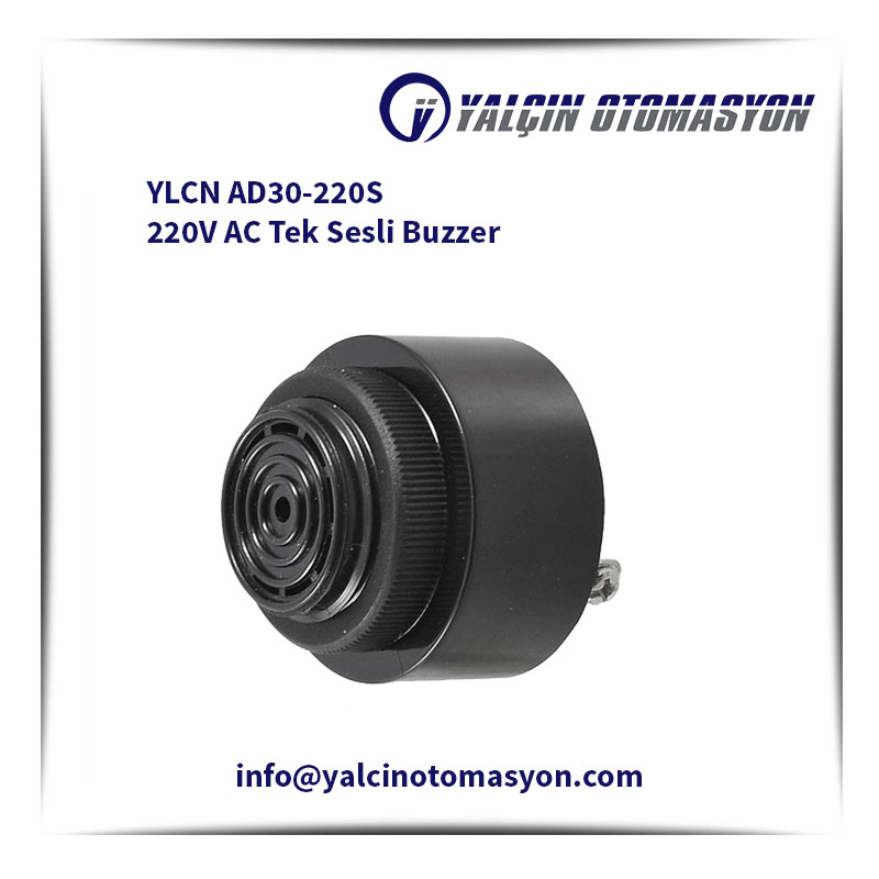YLCN AD30-220S 220V AC Tek Sesli Buzzer