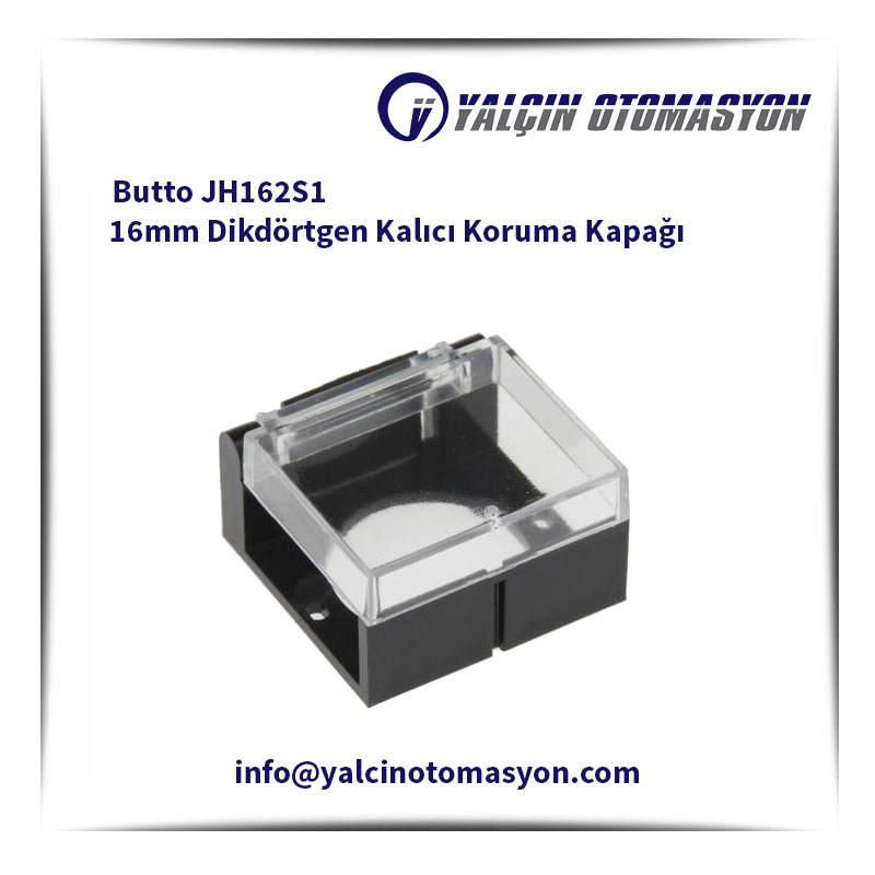 Butto JH162S1 16mm Dikdörtgen Kalıcı Koruma Kapağı