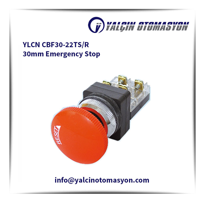 YLCN CBF30-22TS/R 30mm Emergency Stop