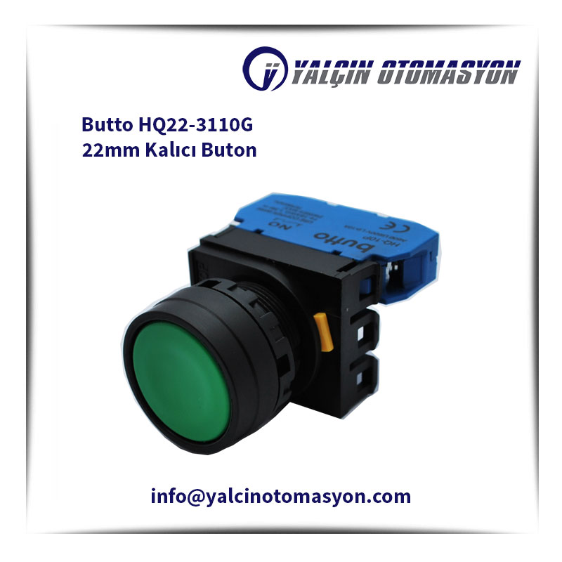 Butto HQ22-3110G 22mm Kalıcı Buton
