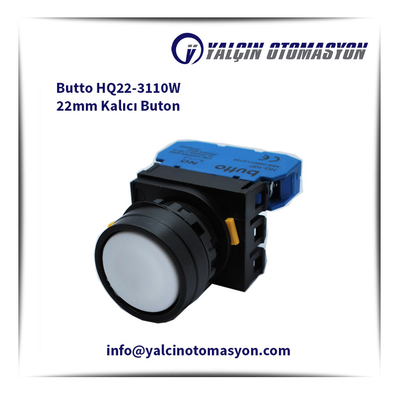 Butto HQ22-3110W 22mm Kalıcı Buton