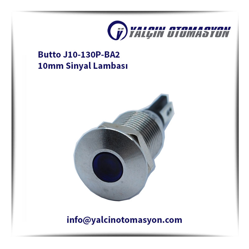 Butto J10-130P-BA2 10mm Sinyal Lambası