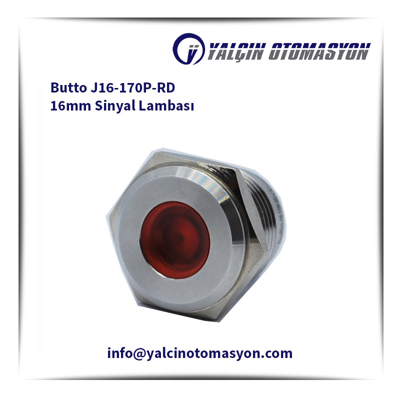 Butto J16-170P-RD 16mm Sinyal Lambası