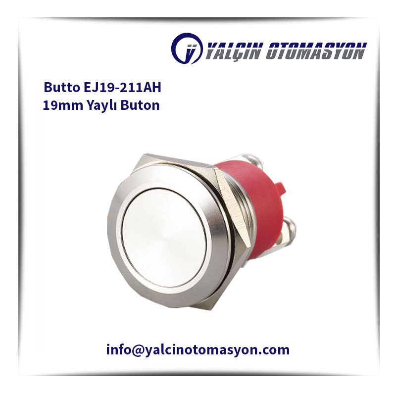 Butto EJ19-211AH 19mm Yaylı Buton