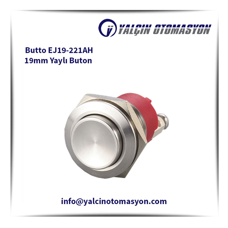 Butto EJ19-221AH 19mm Yaylı Buton