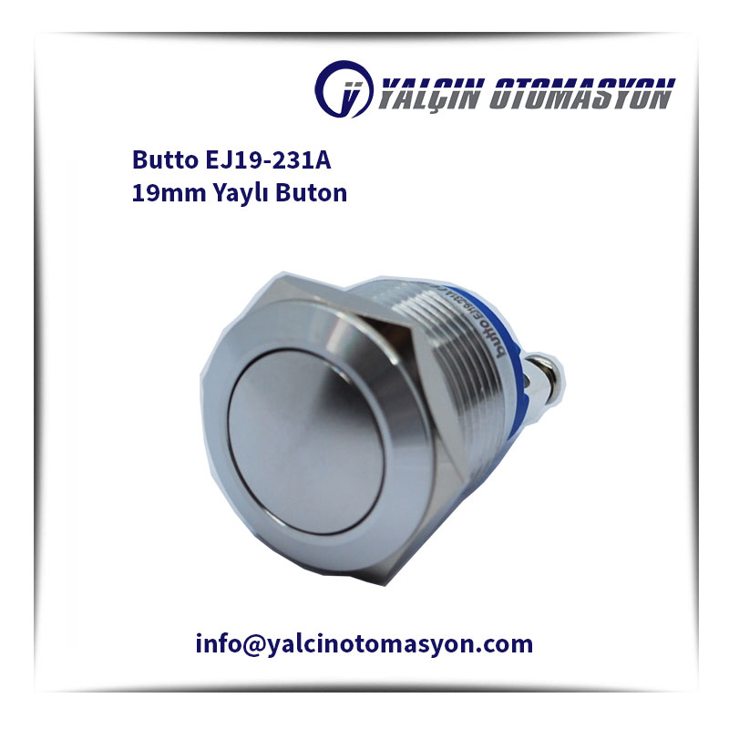 Butto EJ19-231A 19mm Yaylı Buton