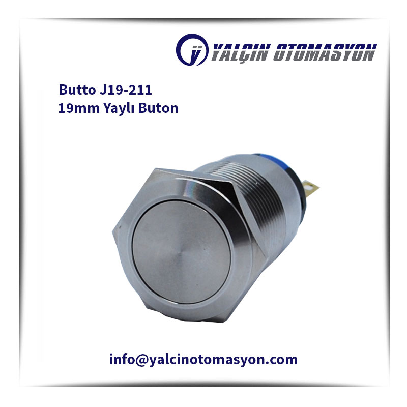 Butto J19-211 19mm Yaylı Buton