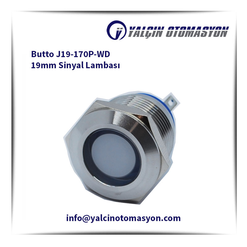 Butto J19-170P-WD 19mm Sinyal Lambası