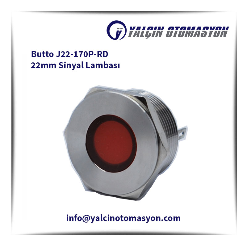Butto J22-170P-RD 22mm Sinyal Lambası