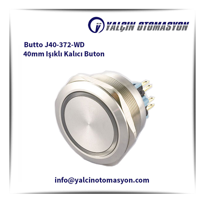 Butto J40-372-WD 40mm Işıklı Kalıcı Buton