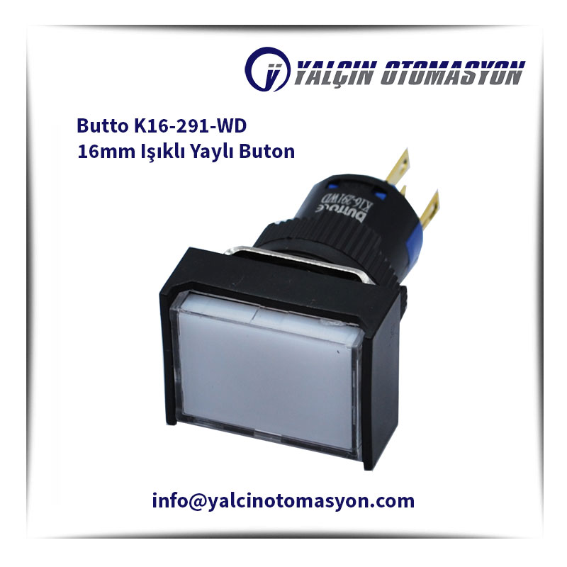 Butto K16-291-WD 16mm Işıklı Yaylı Buton