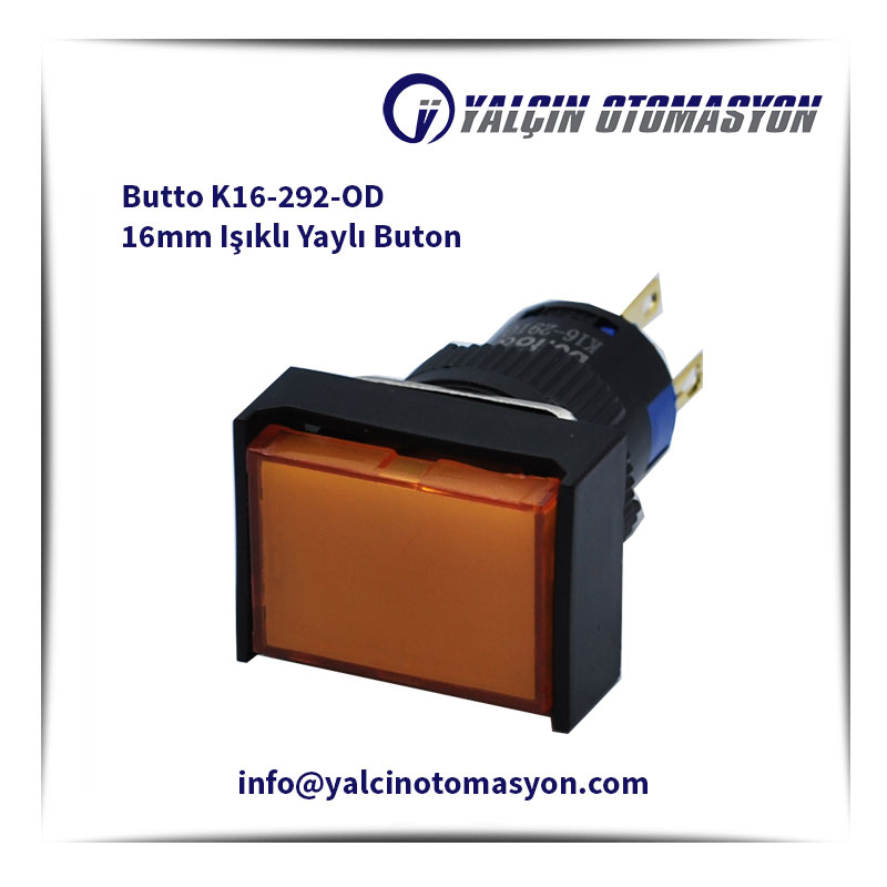 Butto K16-292-OD 16mm Işıklı Yaylı Buton
