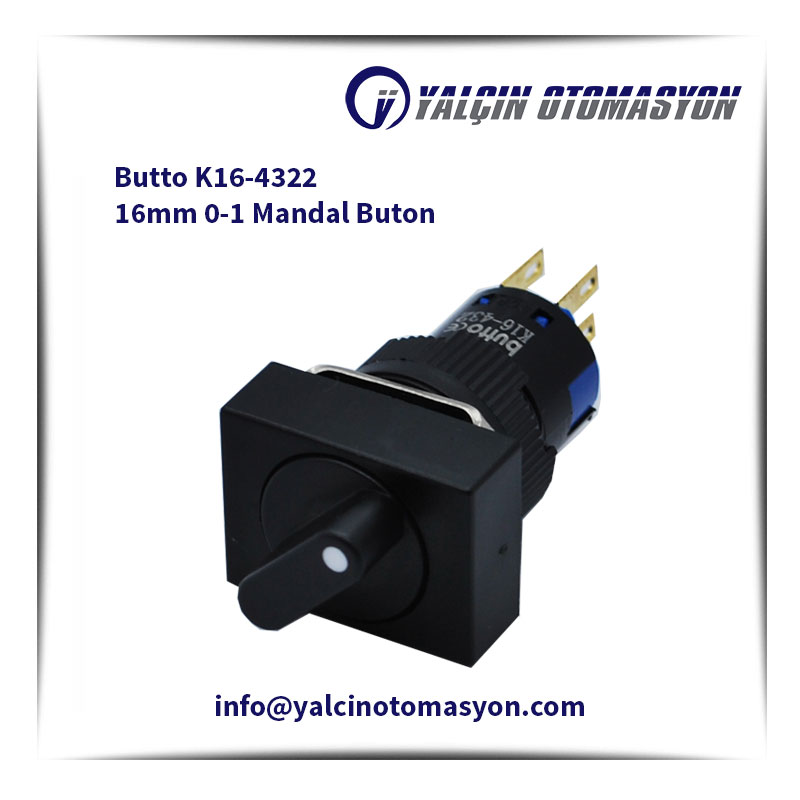 Butto K16-4322 16mm 0-1 Mandal Buton
