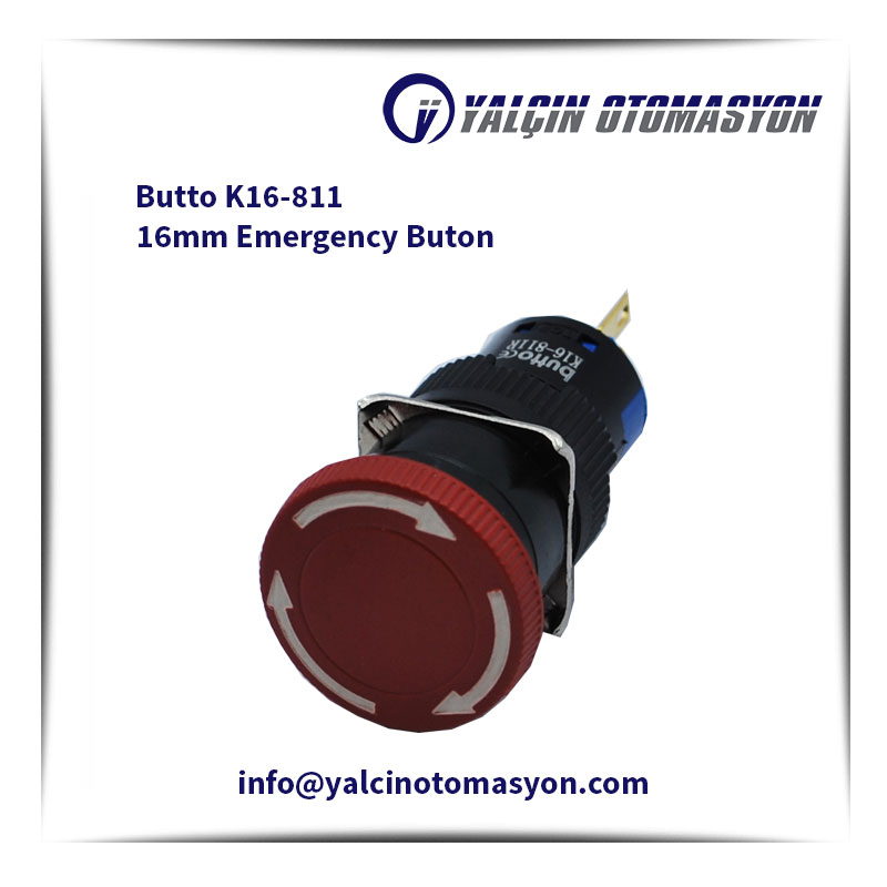 Butto K16-811 16mm Emergency Buton