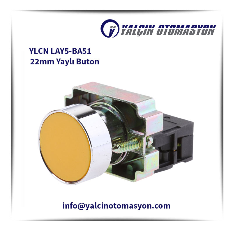 YLCN LAY5-BA51 22mm Yaylı Buton