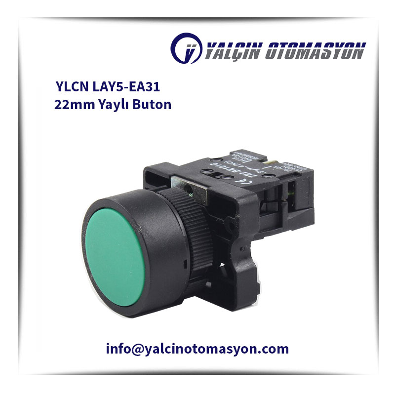 YLCN LAY5-EA31 22mm Yaylı Buton