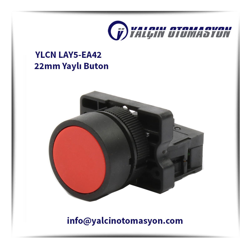 YLCN LAY5-EA42 22mm Yaylı Buton