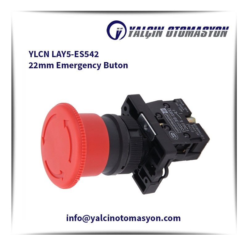 YLCN LAY5-ES542 22mm Emergency Buton