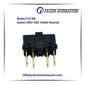 Butto F16-KB 16mm 1NO+1NC Yedek Kontak