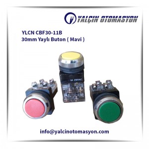 YLCN CBF30-11B 30mm Yaylı Buton ( Mavi )