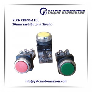 YLCN CBF30-11BL 30mm Yaylı Buton ( Siyah )