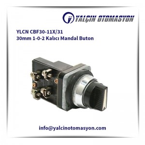 YLCN CBF30-11X/31 30mm 1-0-2 Kalıcı Mandal Buton