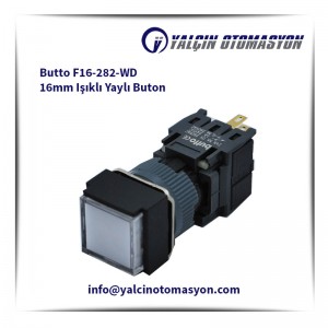 Butto F16-282-WD 16mm Işıklı Yaylı Buton