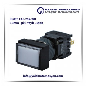 Butto F16-292-WD 16mm Işıklı Yaylı Buton