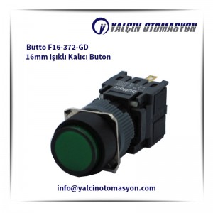 Butto F16-372-GD 16mm Işıklı Kalıcı Buton