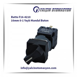 Butto F16-4210 16mm 0-1 Yaylı Mandal Buton