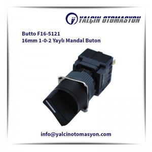 Butto F16-5121 16mm 1-0-2 Yaylı Mandal Buton