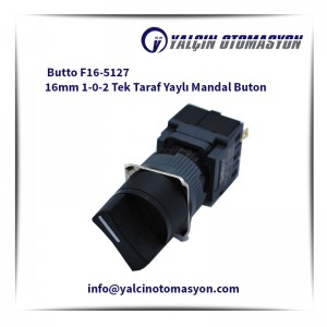 Butto F16-5127 16mm 1-0-2 Tek Taraf Yaylı Mandal Buton