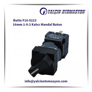 Butto F16-5223 16mm 1-0-2 Kalıcı Mandal Buton