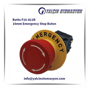 Butto F16-A11R 16mm Emergency Stop Buton