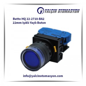 Butto HQ 22-2710-BA2 22mm Işıklı Yaylı Buton