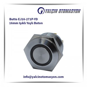 Butto EJ16-271P-YD 16mm Işıklı Yaylı Buton