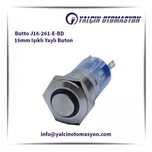 Butto J16-261-E-BD 16mm Işıklı Yaylı Buton