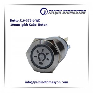 Butto J19-372-L-WD 19mm Işıklı Kalıcı Buton