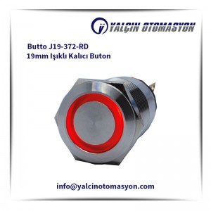 Butto J19-372-RD 19mm Işıklı Kalıcı Buton