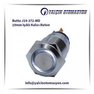 Butto J19-372-WD 19mm Işıklı Kalıcı Buton