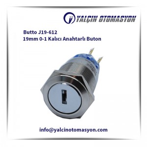 Butto J19-612 19mm 0-1 Kalıcı Anahtarlı Buton