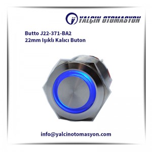 Butto J22-371-BA2 22mm Işıklı Kalıcı Buton