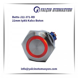 Butto J22-371-RD 22mm Işıklı Kalıcı Buton
