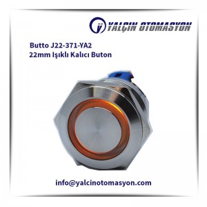 Butto J22-371-YA2 22mm Işıklı Kalıcı Buton