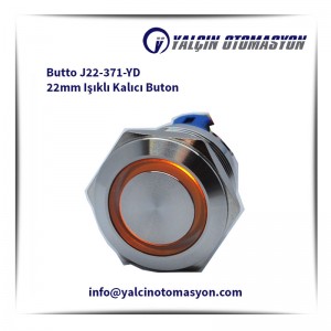 Butto J22-371-YD 22mm Işıklı Kalıcı Buton