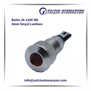 Butto J8-130P-RD 8mm Sinyal Lambası