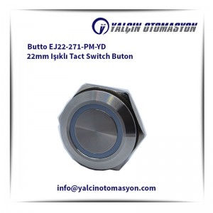 Butto EJ22-271-PM-YD 22mm Işıklı Tact Switch Buton
