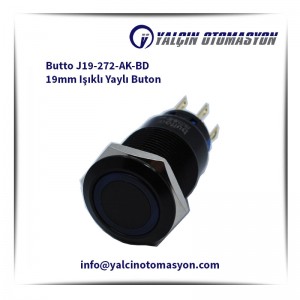 Butto J19-272-AK-BD 19mm Işıklı Yaylı Buton